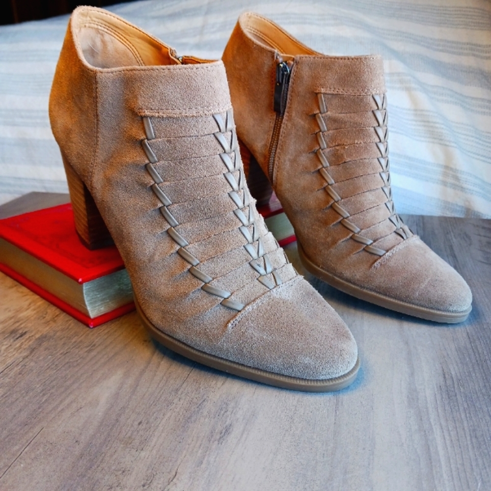 Franco Sarto woven ankle boots